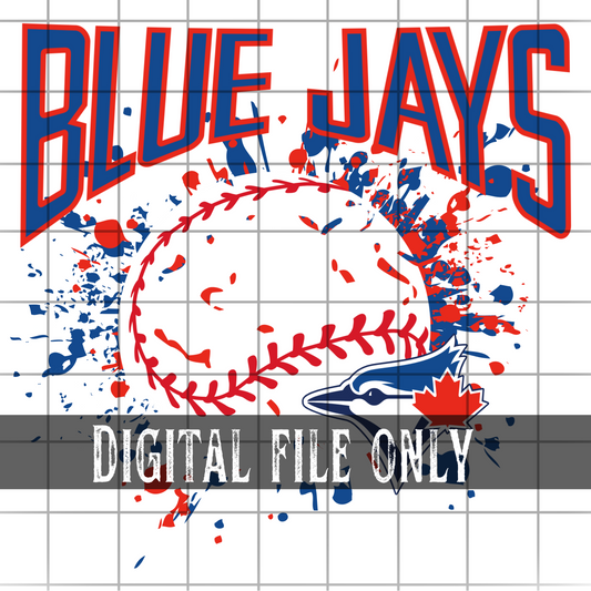 Toronto Splatter Baseball -Digital