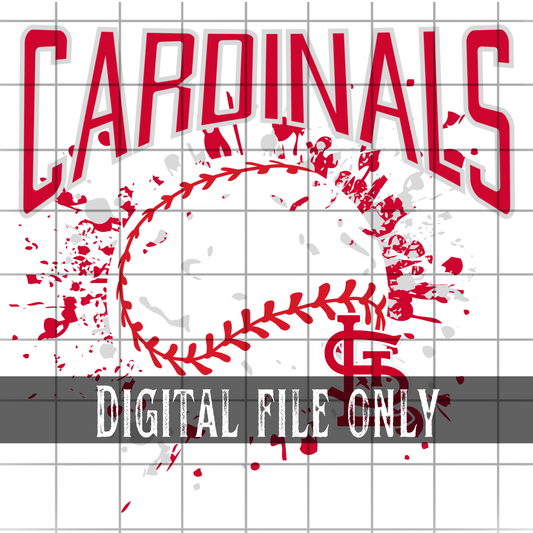 St Louis Splatter Baseball -Digital