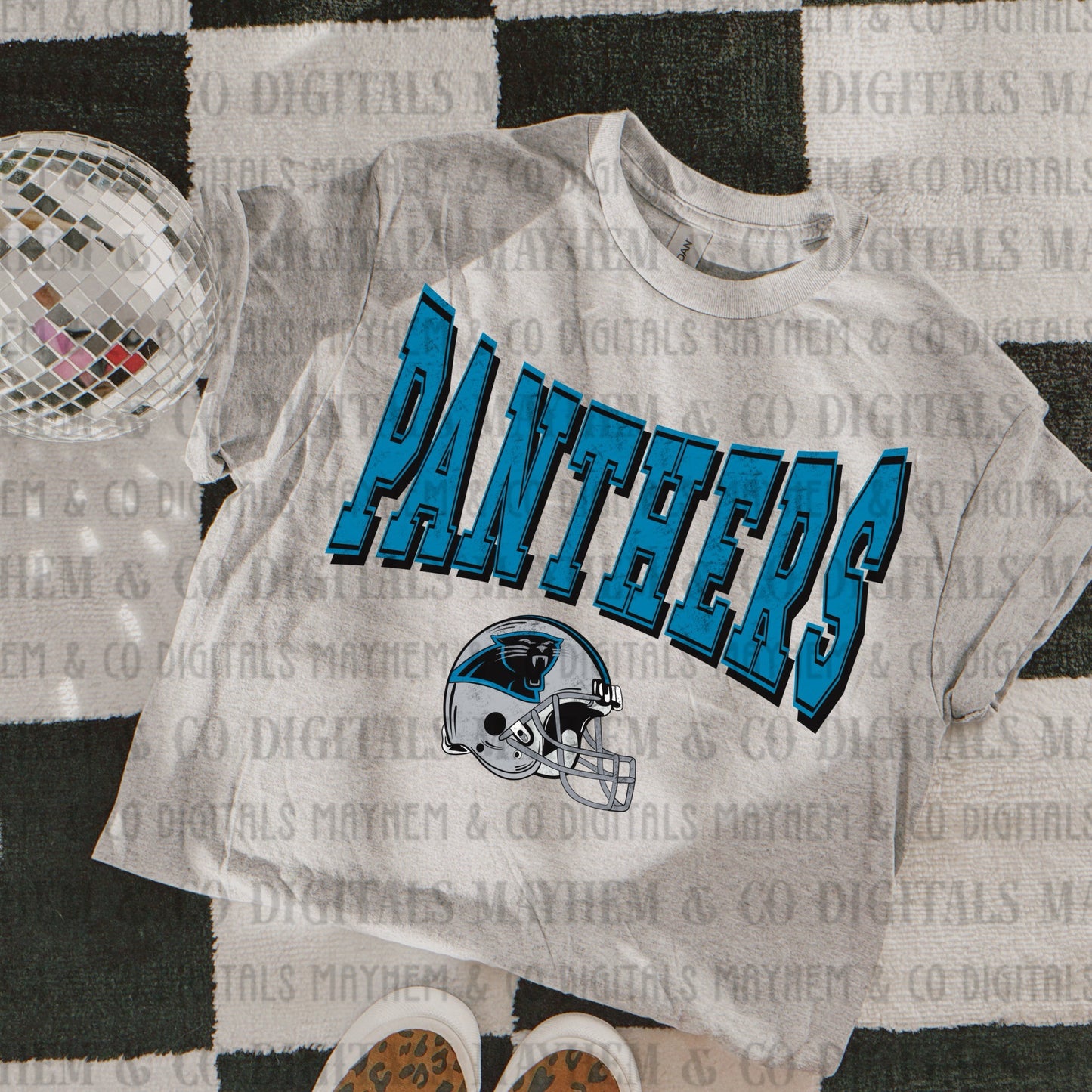 Distressed Varsity Vintage Football -Digital- 32 teams