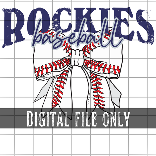 Colorado Baseball Bow -Digital