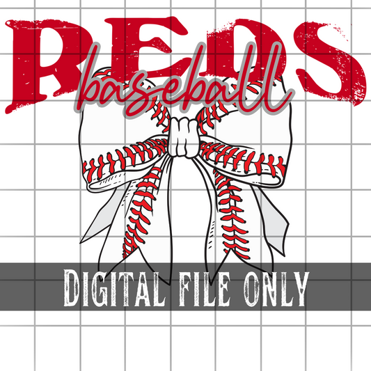 Cincinnati Baseball Bow -Digital