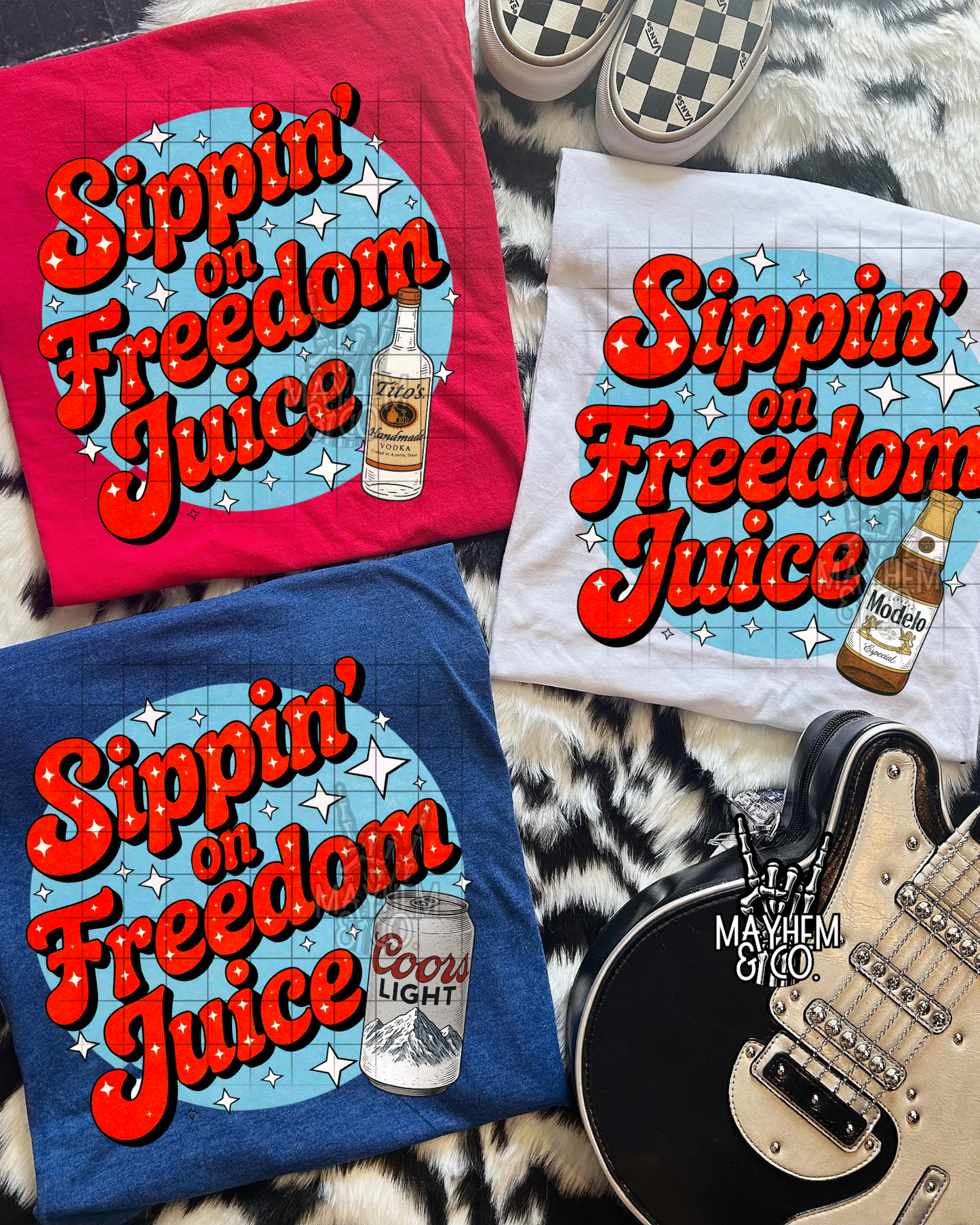 Sipping on Freedom Juice -15 options