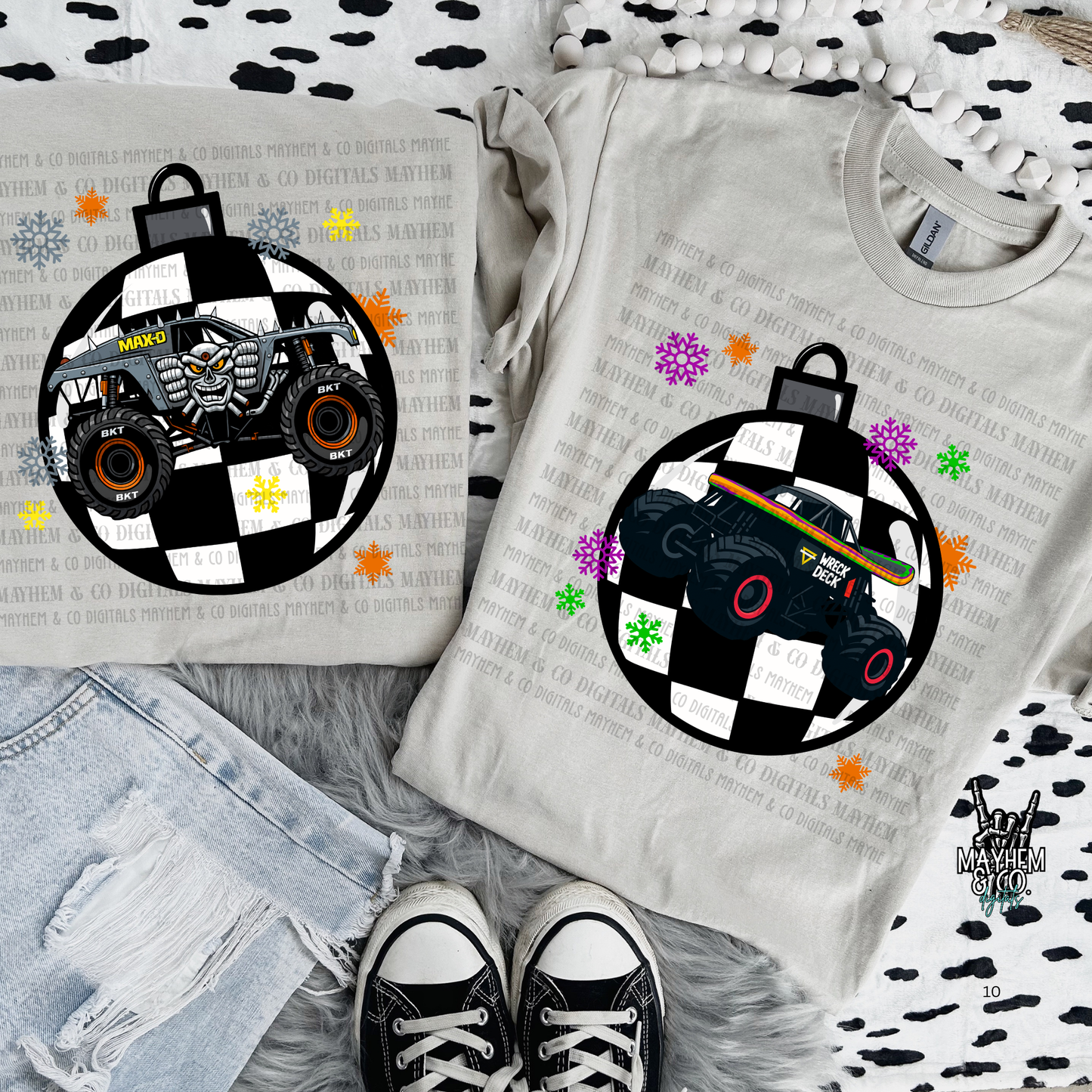 MJ Christmas Bulbs -Digital Bundle