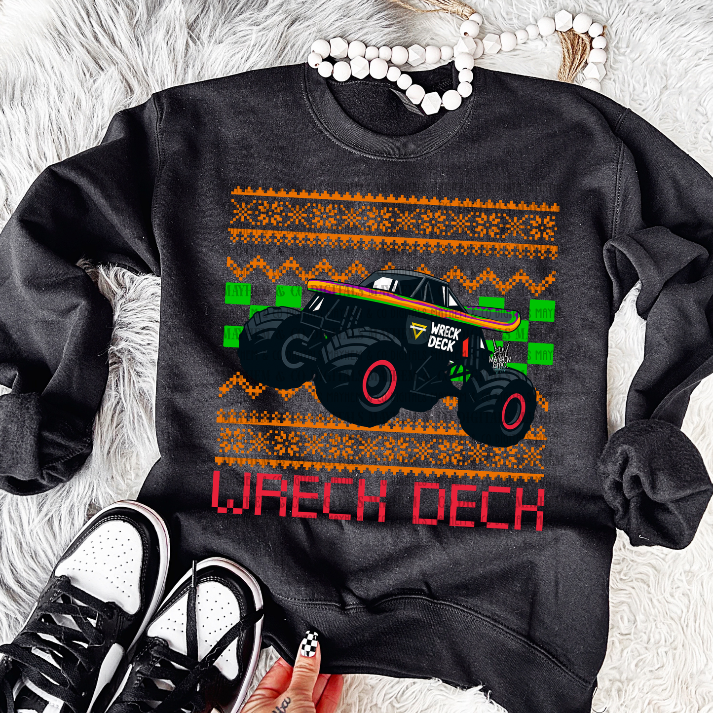 Wreck Deck Ugly Christmas Traditional - Digital