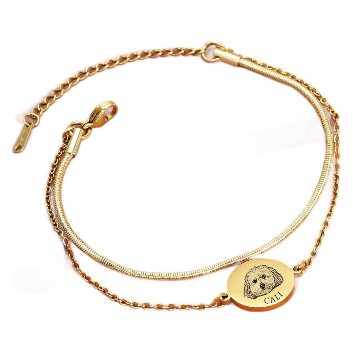 Pet keepsake engraved bracelet