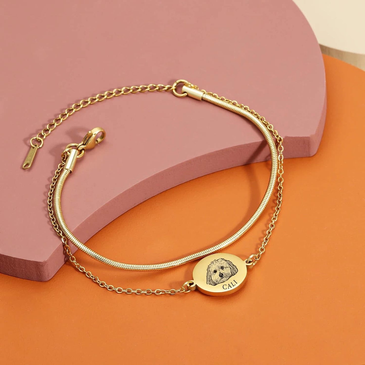 Pet keepsake engraved bracelet