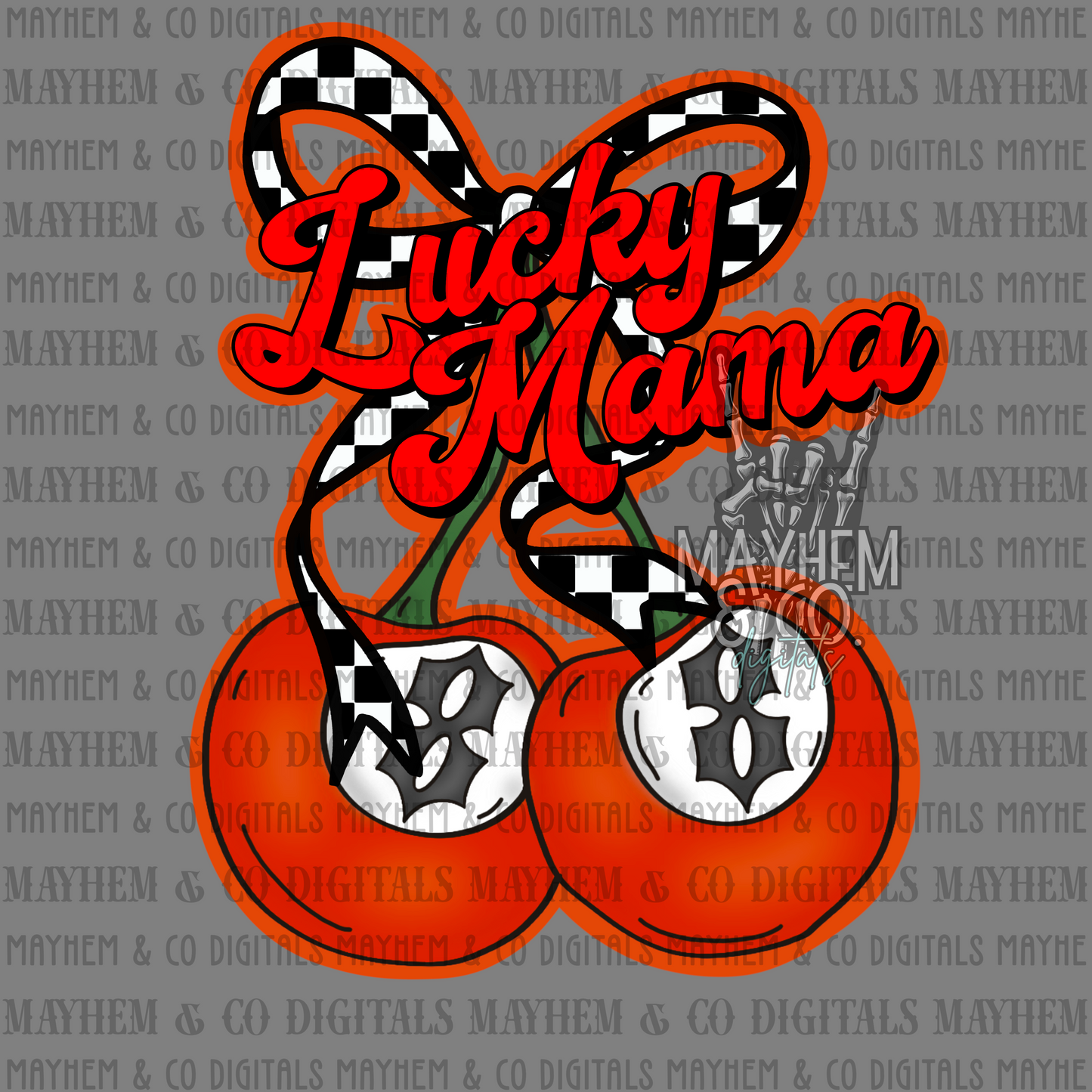 Lucky Mama 8 ball cherries - Digital