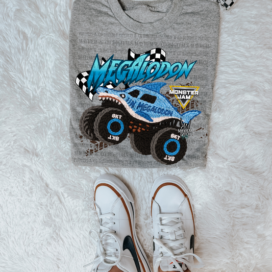 MJ Megalodon faux stitching - Digital