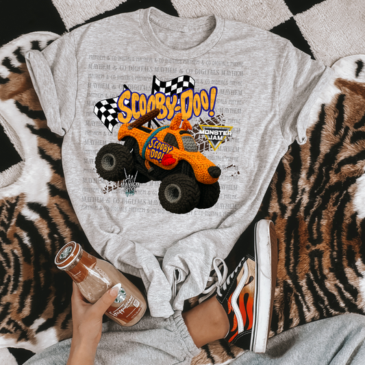 MJ Scooby Doo faux stitching - Digital