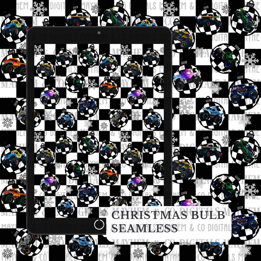 MJ Christmas Bulbs Seamless- Digital