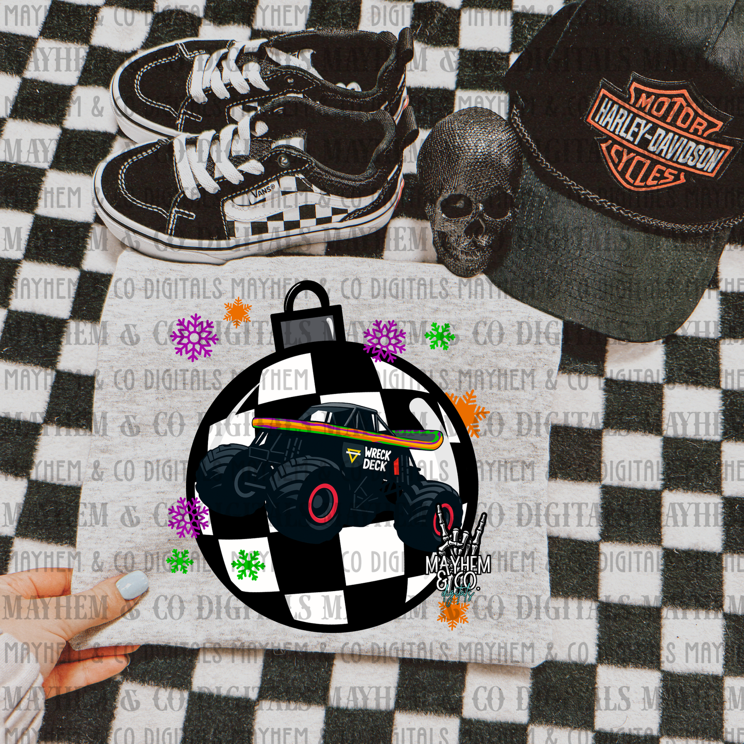 MJ Wreck Deck Christmas Bulb- Digital