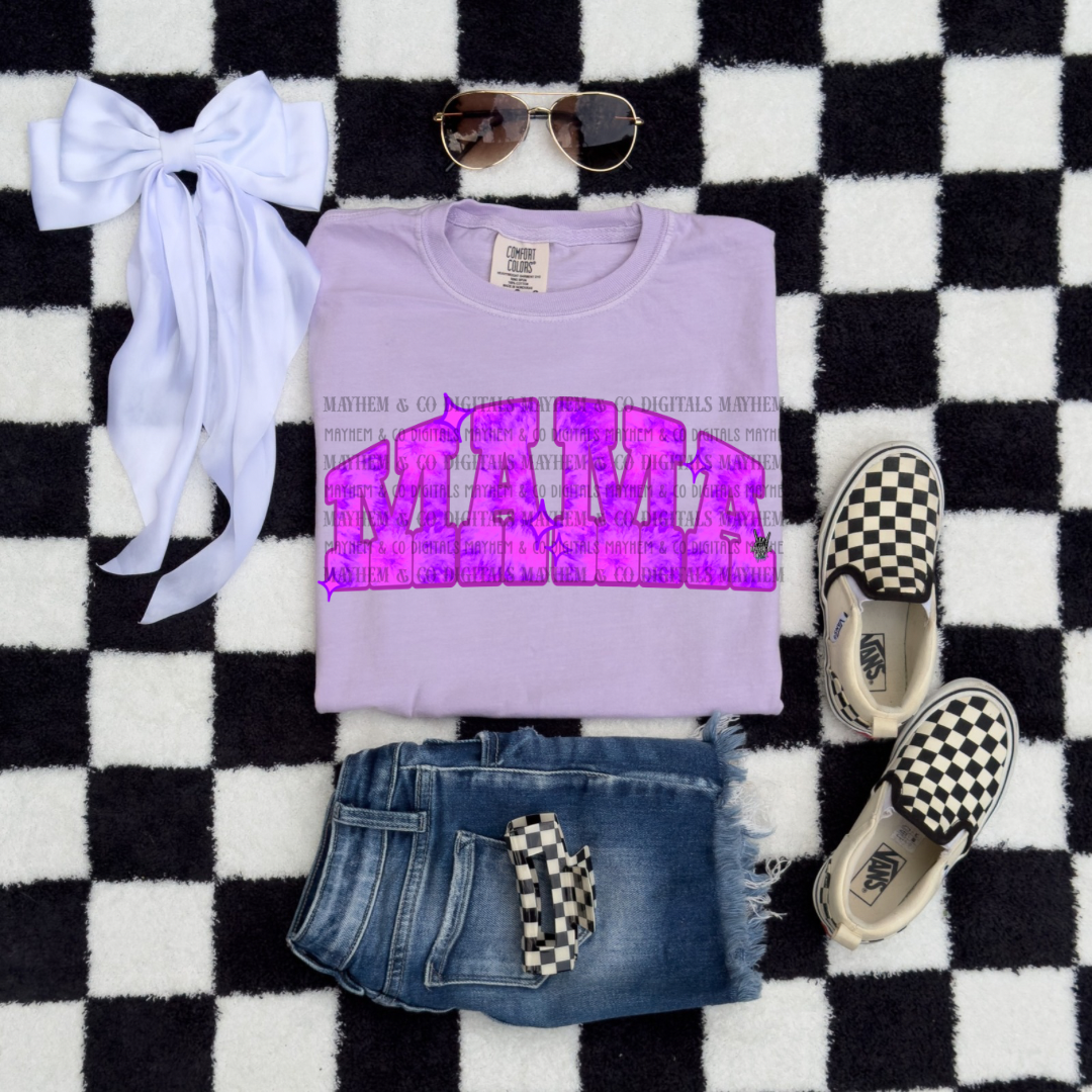 Mama Pink Tie Dye-Digital