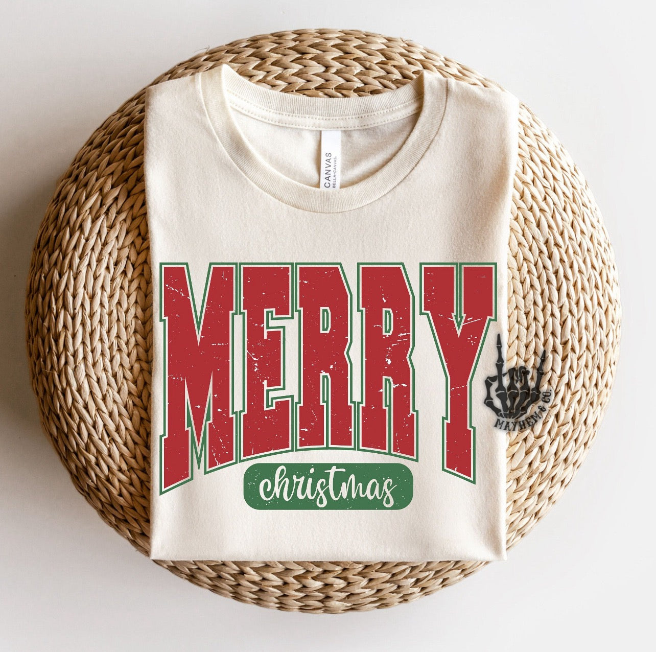 Distressed Merry Christmas