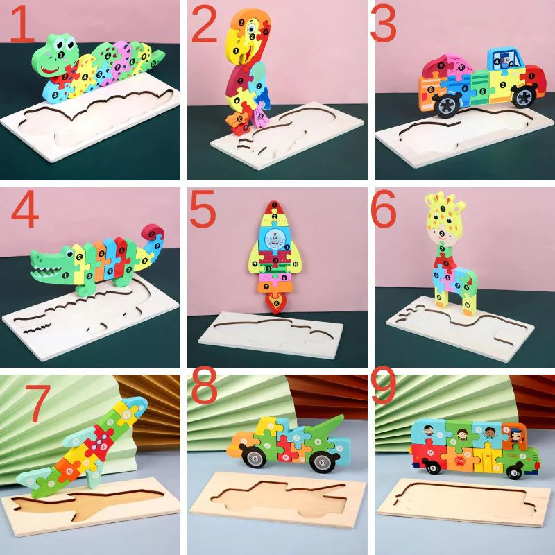 Animal Three-Dimensional Puzzle Toy