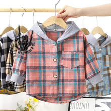 Load image into Gallery viewer, Hooded flannel
