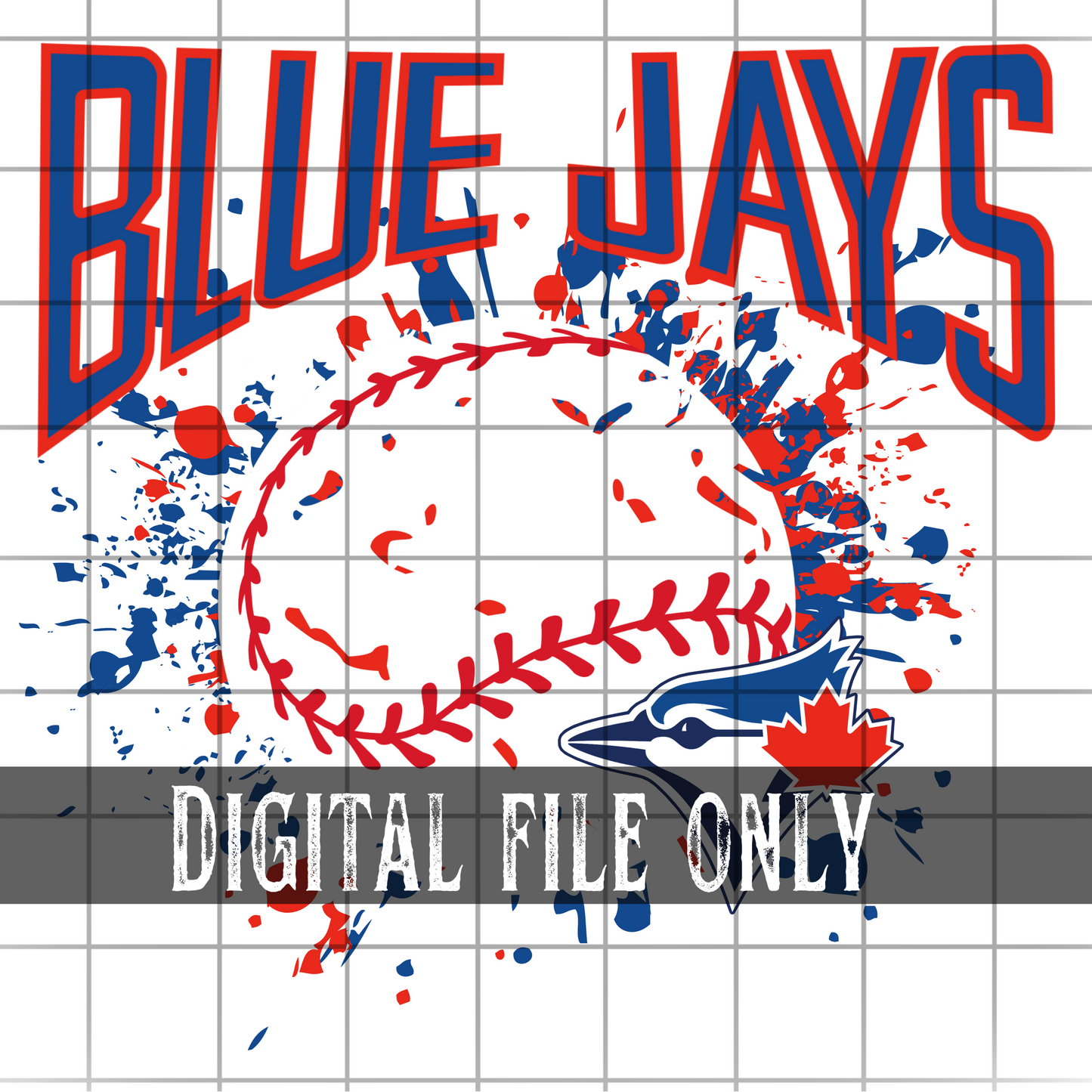 Toronto Splatter Baseball -Digital