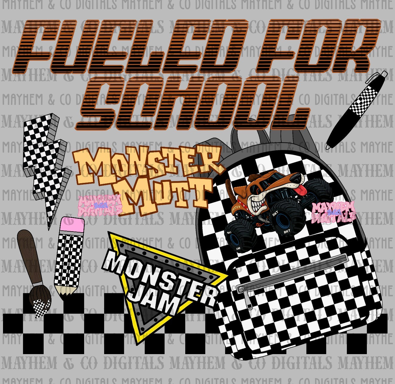 MJ Fueled for School Bundle - 25 PNGs