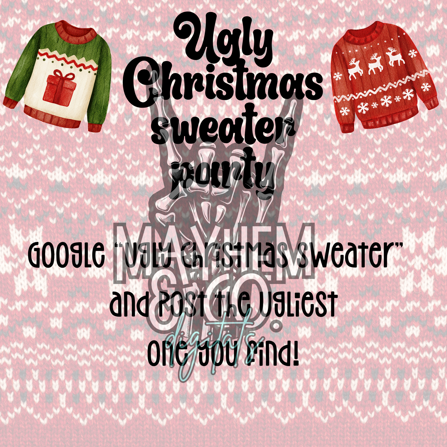 MJ Ugly Christmas designs -Digital Bundle