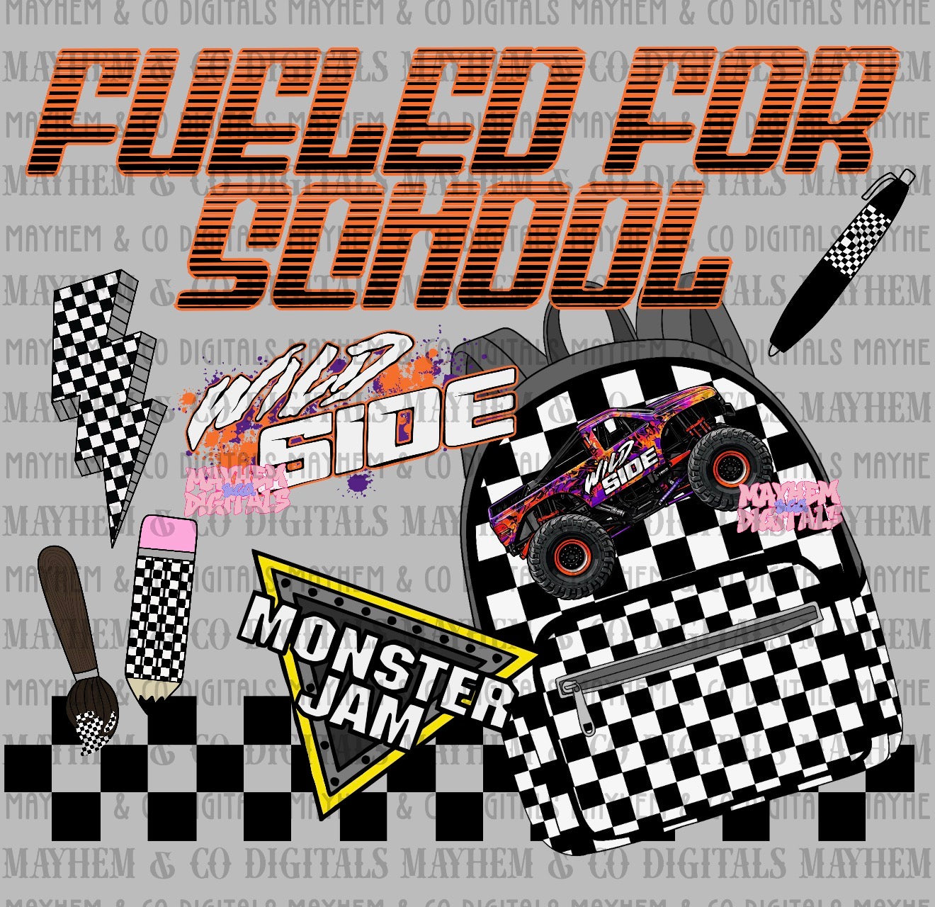 MJ Fueled for School Bundle - 25 PNGs