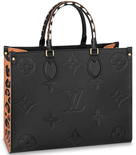 Leopard Tote -Black