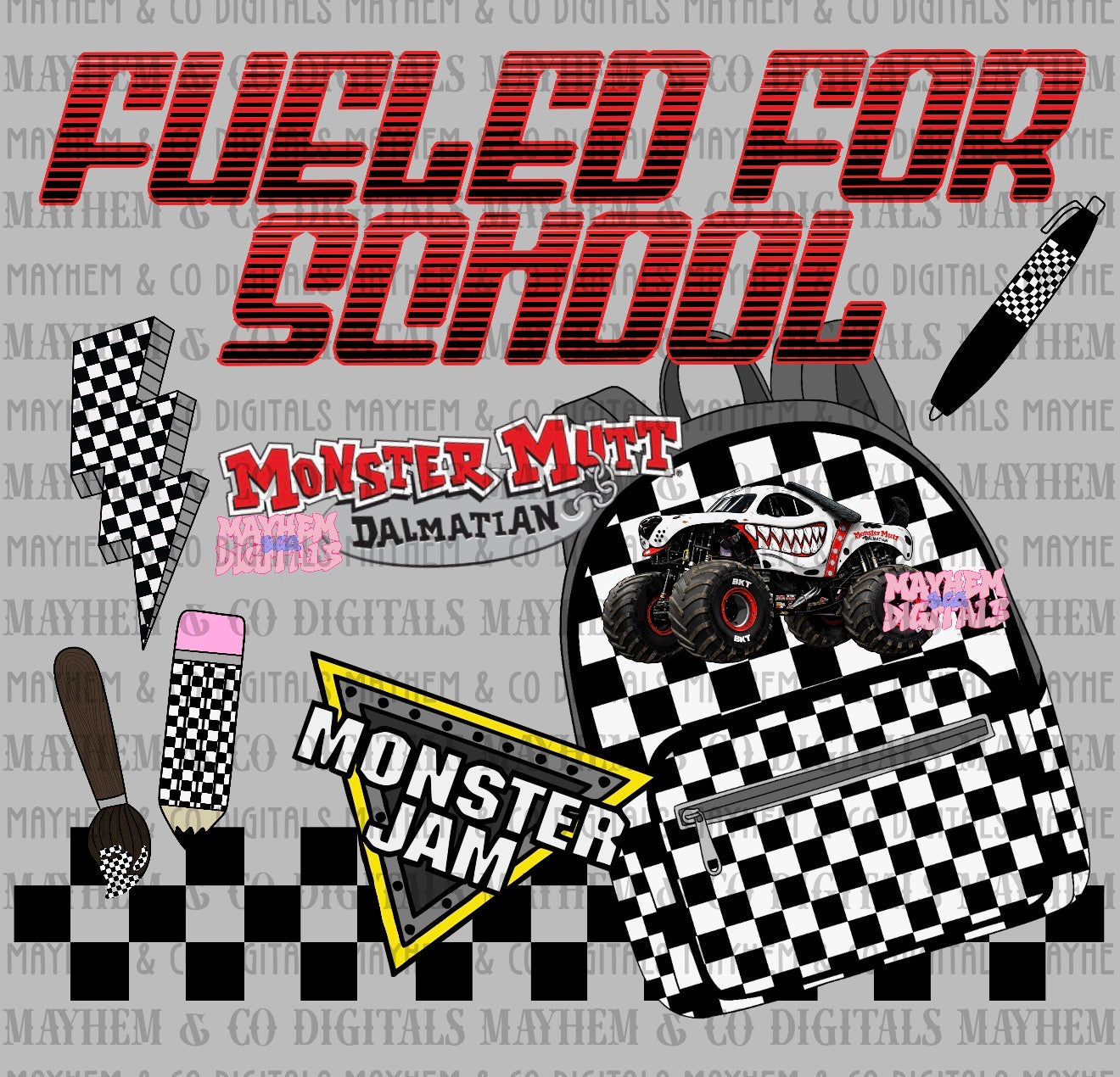 MJ Fueled for School Bundle - 25 PNGs