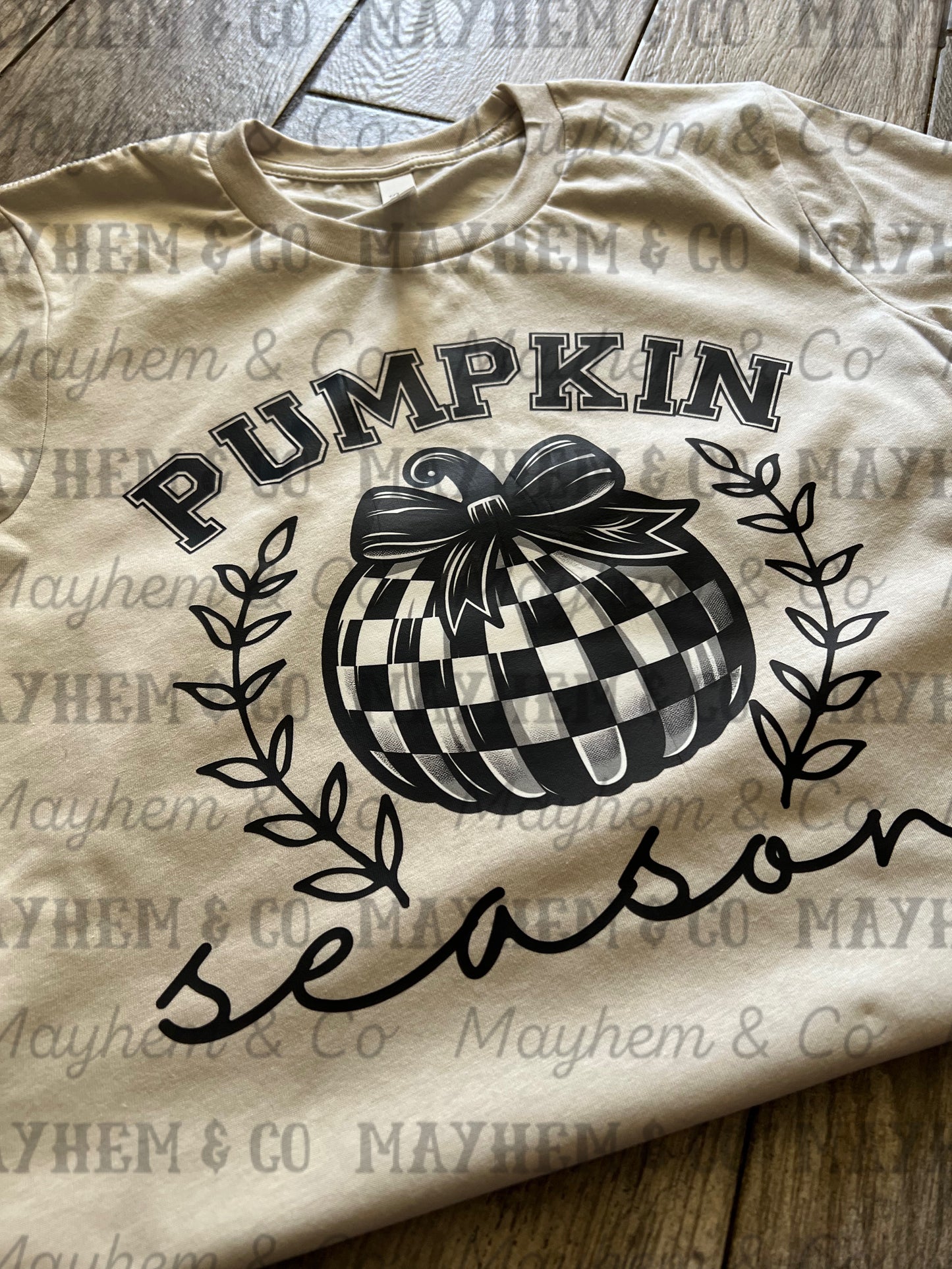 Pumpkin Season Checkered