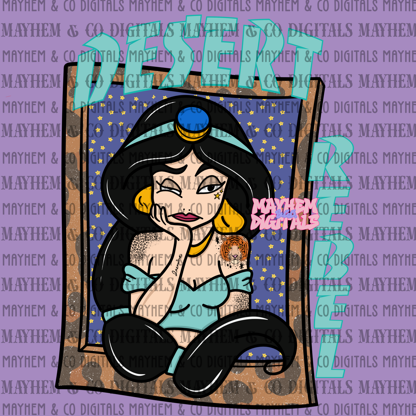 Rebel Princess bundle - 5 PNG’s