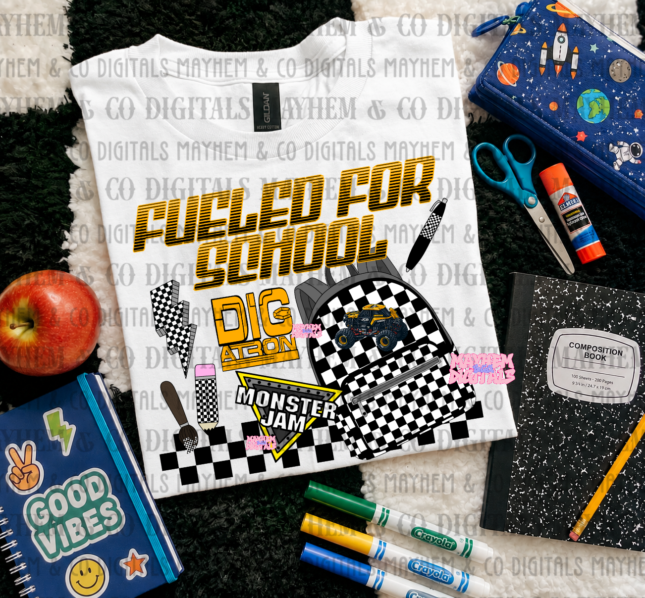 MJ Fueled for School Bundle - 25 PNGs