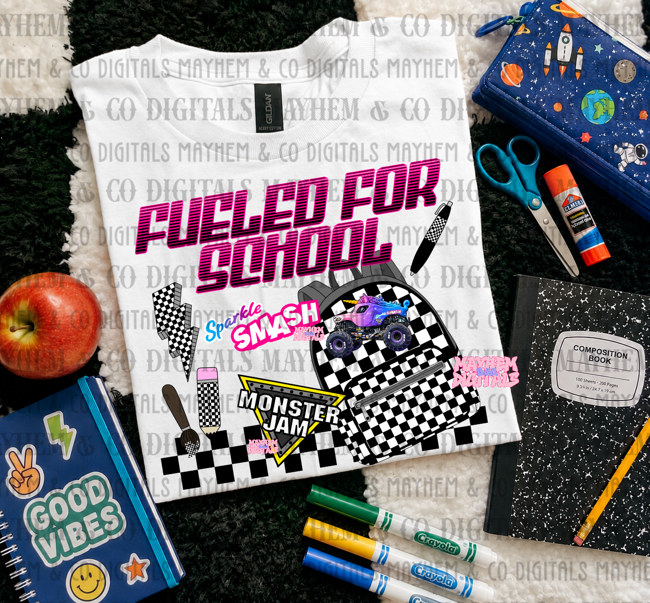 MJ Fueled for School Bundle - 25 PNGs