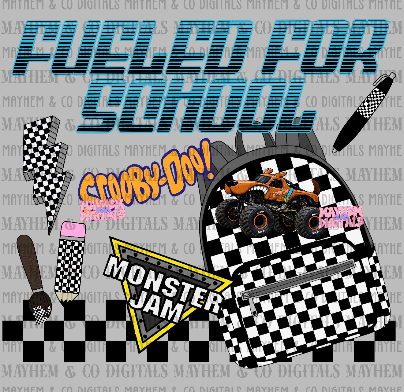 MJ Fueled for School Bundle - 25 PNGs