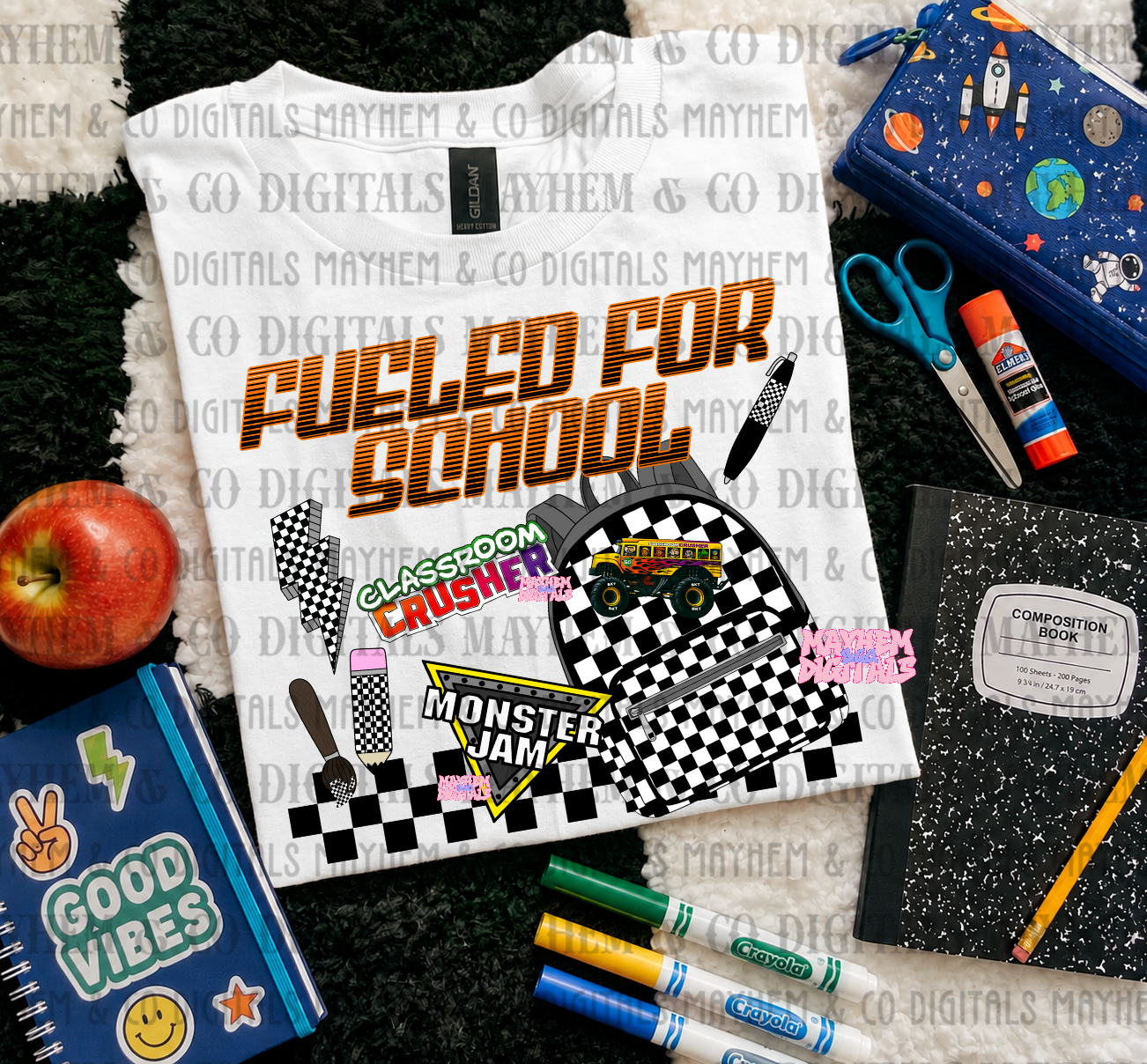 MJ Fueled for School Bundle - 25 PNGs
