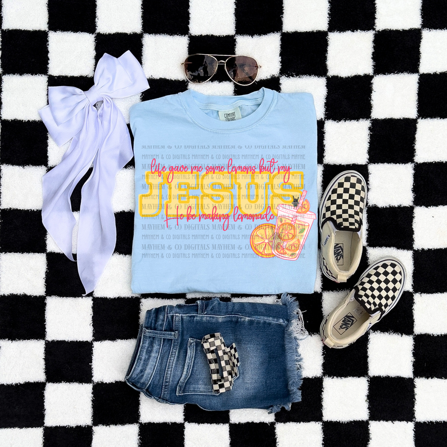 Jesus making lemonade- Digital