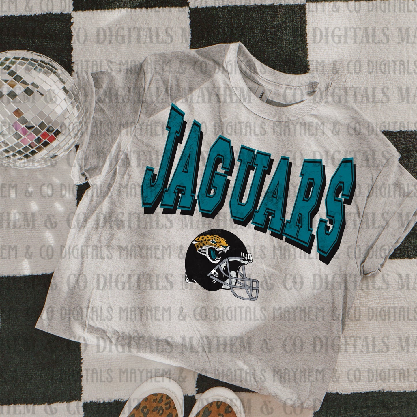 Distressed Varsity Vintage Football -Digital- 32 teams