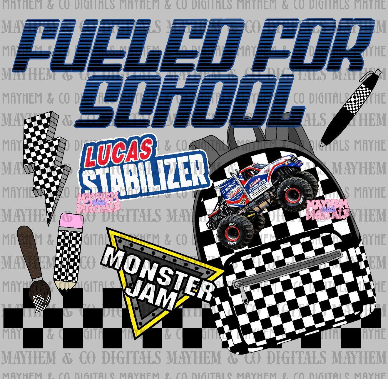 MJ Fueled for School Bundle - 25 PNGs