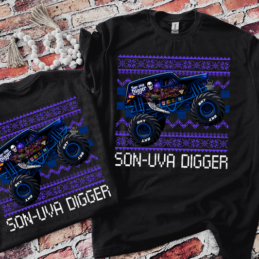 Son uva Digger Ugly Christmas Traditional - Digital