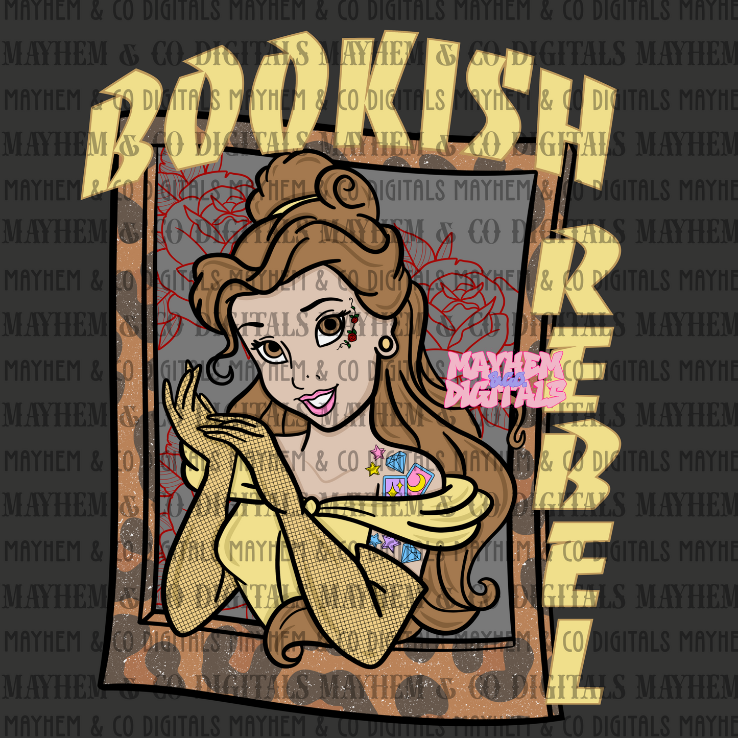 Rebel Princess bundle - 5 PNG’s
