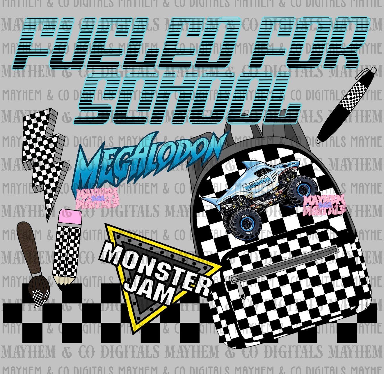 MJ Fueled for School Bundle - 25 PNGs