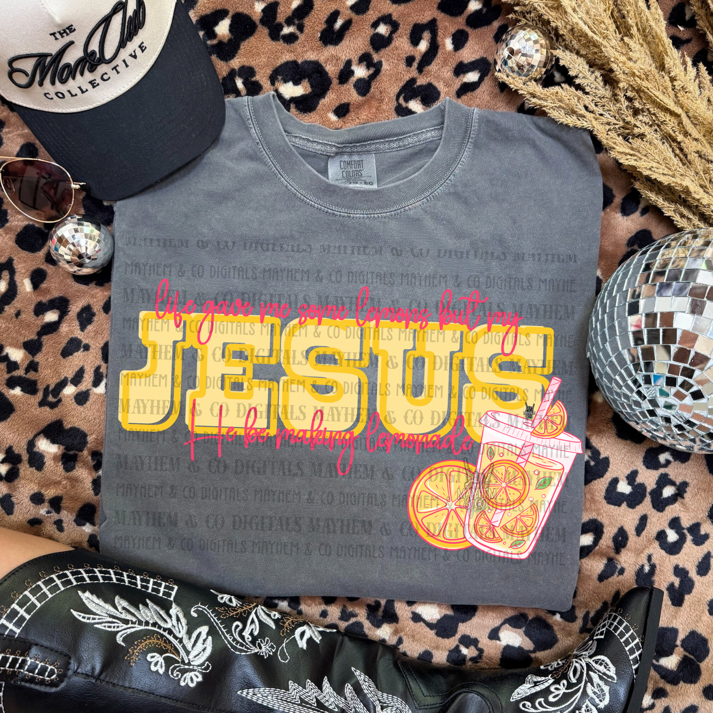 Jesus making lemonade- Digital