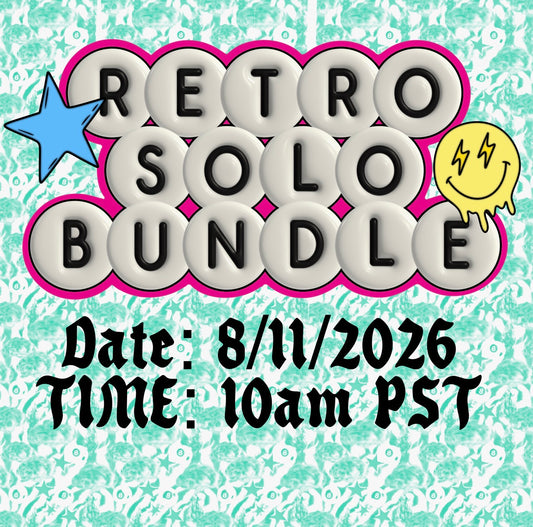Retro Solo Bundle - 12 PNG’s