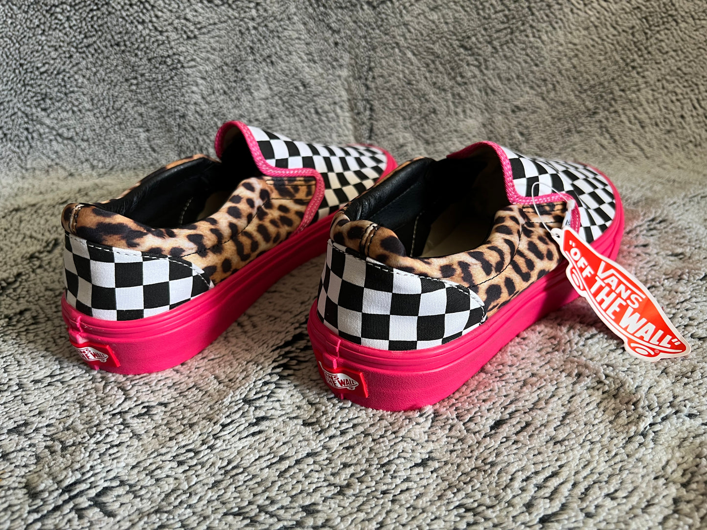 Leopard/Checkered Pink Skater Girl