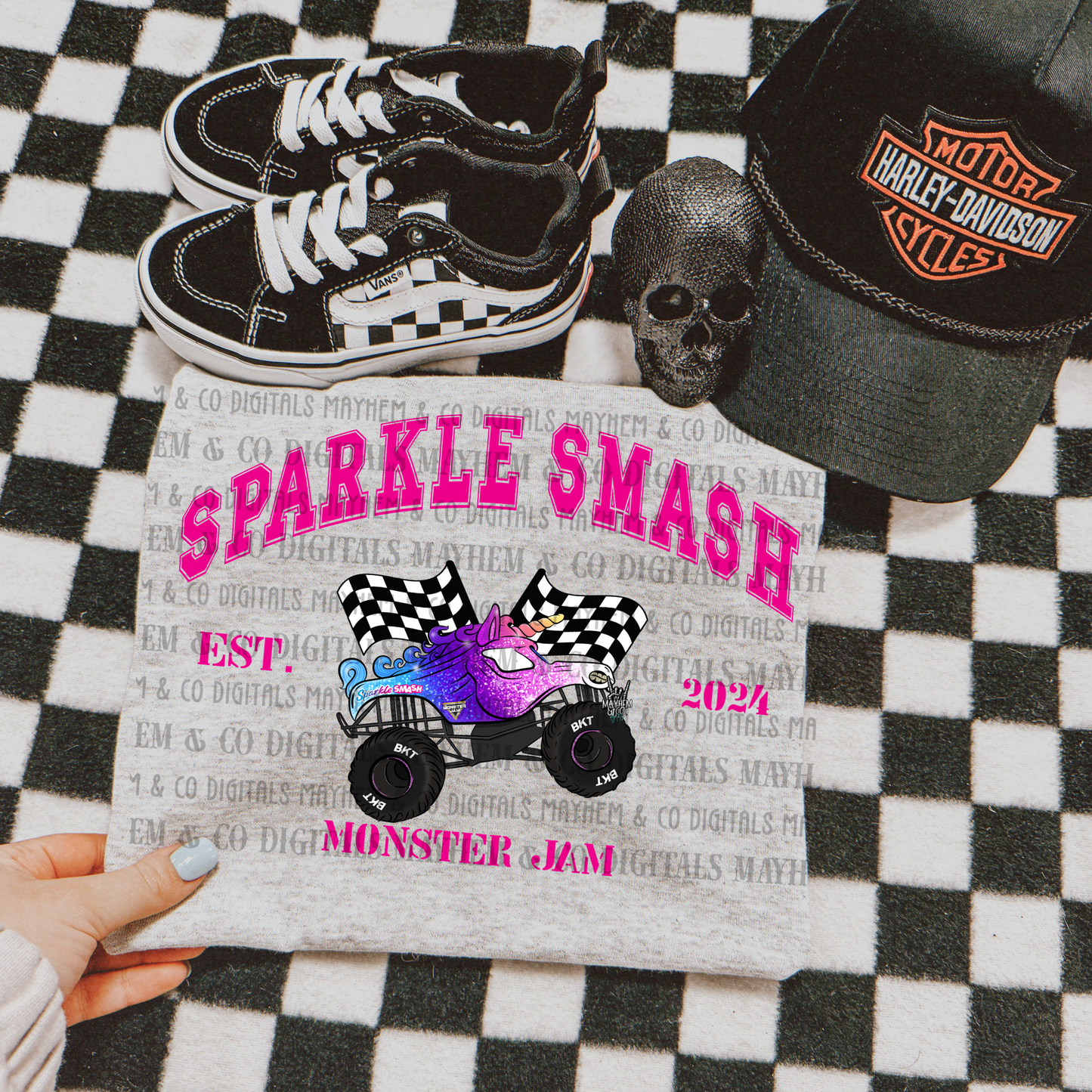 MJ Varsity Sparkle Smash-Digital