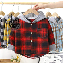 Load image into Gallery viewer, Hooded flannel
