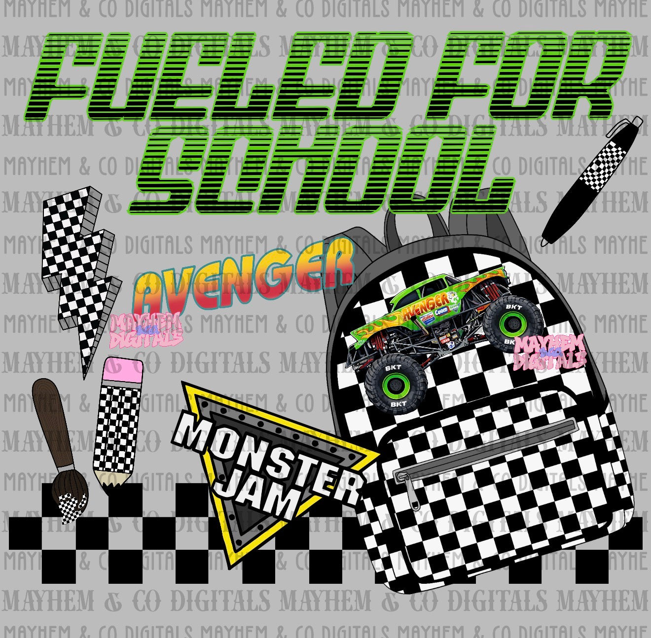 MJ Fueled for School Bundle - 25 PNGs