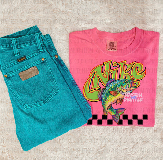 Trippy fish green - Digital