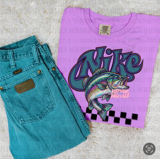 Trippy fish purple - Digital