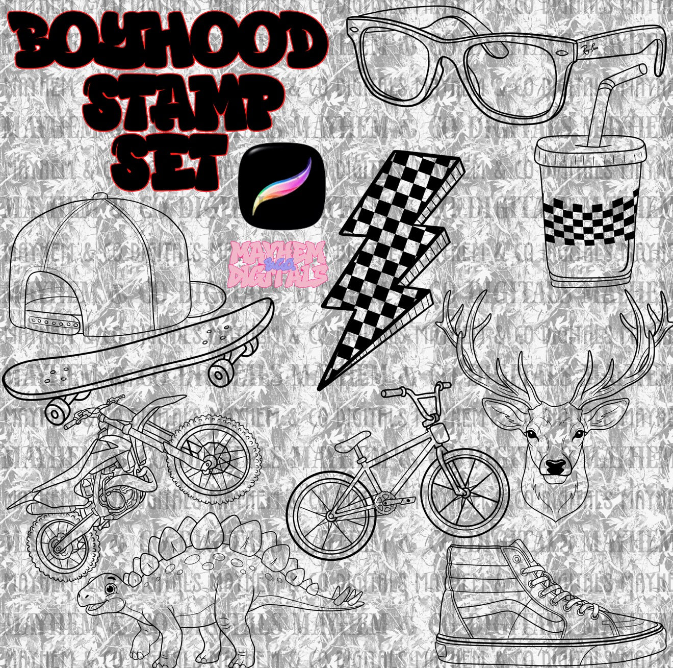 Boyhood Stamp Bundle - 10 Stamps