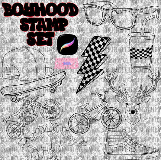 Boyhood Stamp Bundle - 10 Stamps