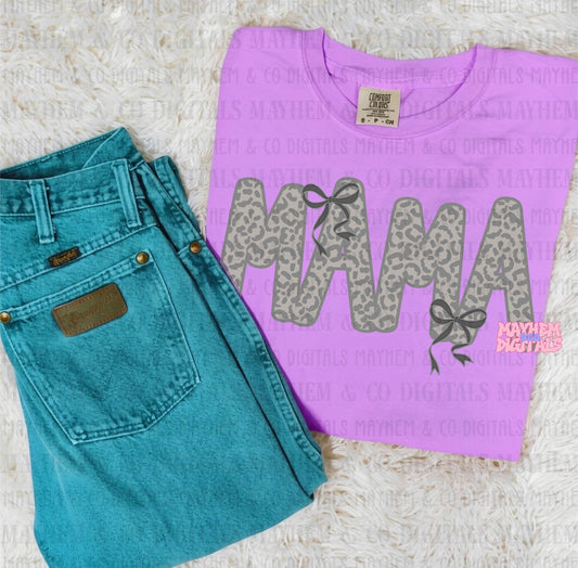 Grey leopard Mama- Digital