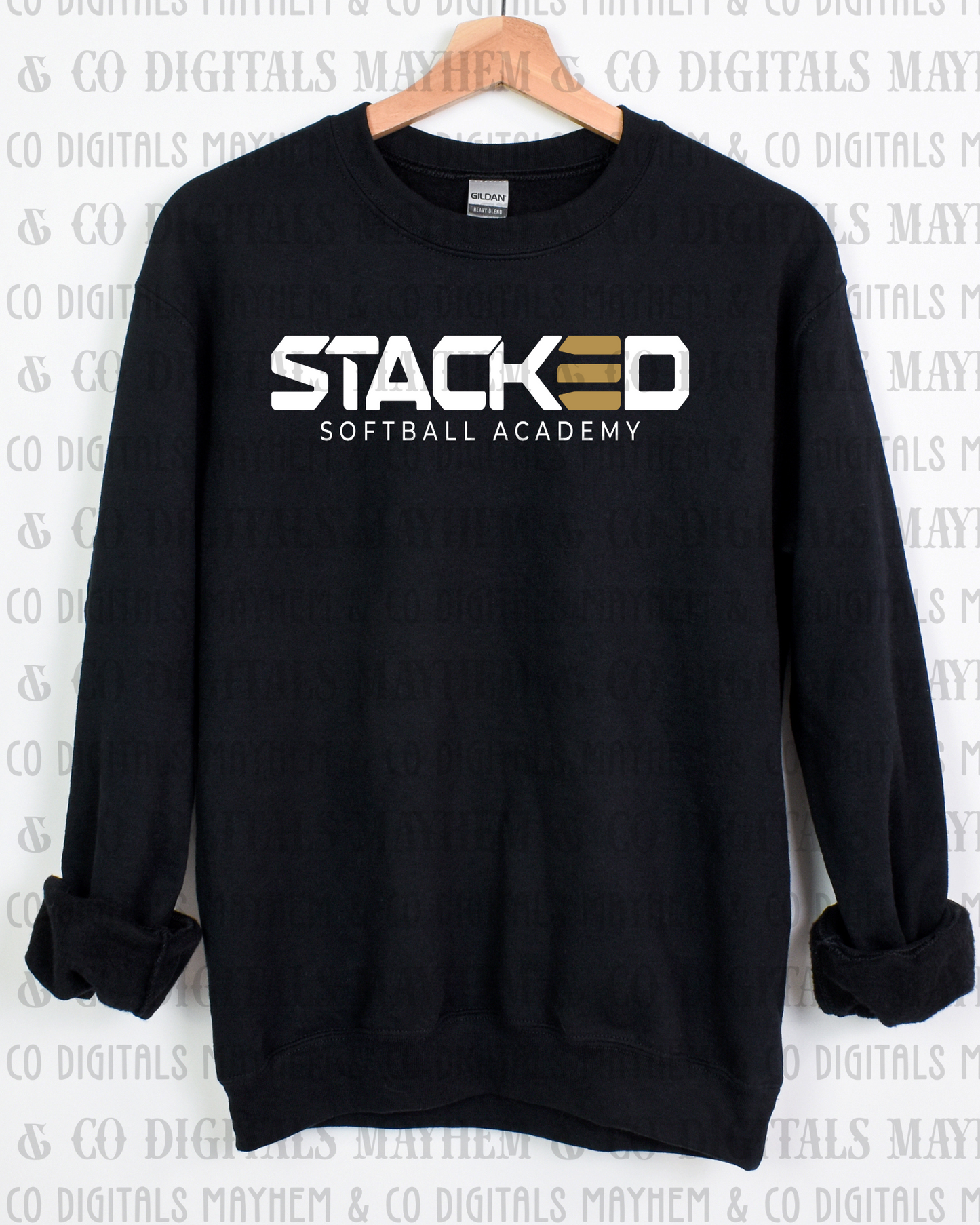Stacked Crewneck sweatshirt -Adult