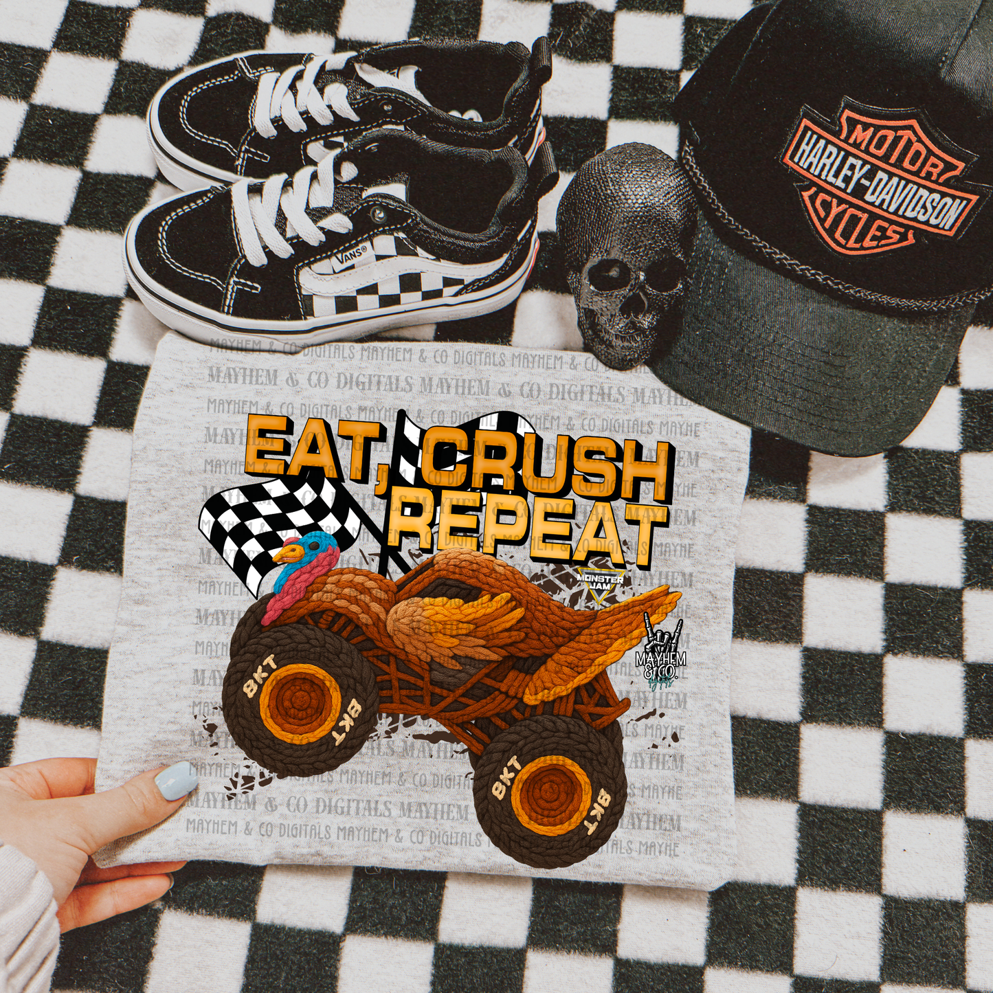 MJ Turkey faux stitching - Digital